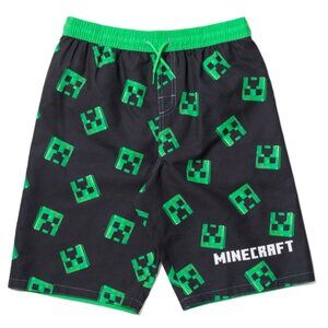 Boy's 14/16 Minecraft Swim Trunks - New